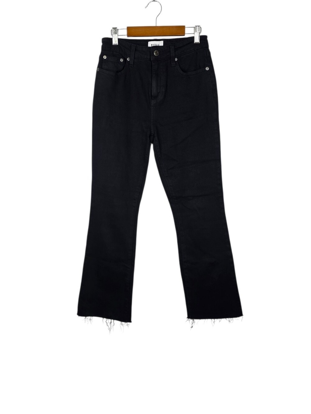 Pistola Lennon High Rise Crop Boot Cut Pant Raw Hem Slim Fitted Women’s Size 25